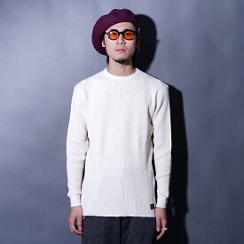 TROPHY CLOTHING トロフィークロージング /「Heavy Waffle Mil L/S Tee / Ecru」ヘヴィウエイトミリタリーサーマル / TE-21 / MEN'S メンズ / Tシャツ / クルーネック / 長袖 / カジュアル / アメカジ