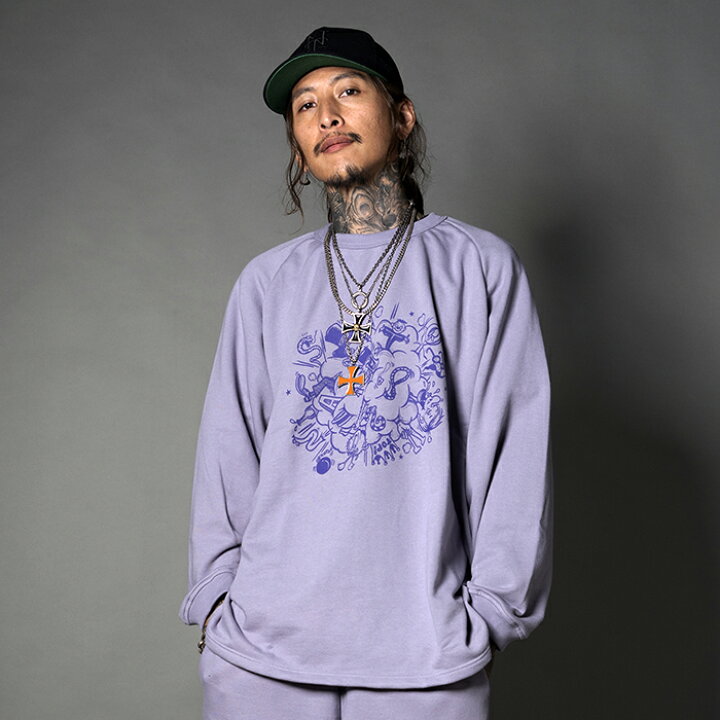 楽天市場】NASTOYS ナストイズ / 「LONG SLEEVE OVER SWEAT / PURPLE 