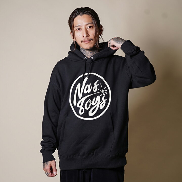 楽天市場】NASTOYS ナストイズ / 「Circle Logo Sweat Parka / BLACK 