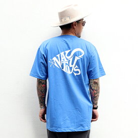 NASTOYS ナストイズ / 「Mid-Century Logo S/S TEE / BLUE」プリントS/STシャツ / MEN'S メンズ / Tシャツ / プリント / ビックシルエット / クルーネック / 半袖 / カジュアル / アメカジ / ブルー