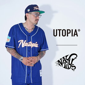 【LIMITED ITEM】UTOPIA×NASTOYS「Nastopias BB S/S SHIRTS / NAVY」ベースボールS/Sシャツ / MEN'S メンズ / シャツ / 半袖 / セットアップ / カジュアル / ストリート / アメカジ / 限定