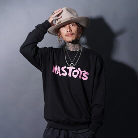 NASTOYS ナストイズ / 「Brush Logo Crew Sweat / BLACK」クルーネックスウェット / MEN'S メンズ / トレーナー / クルーネック / プリント / 長袖 / カジュアル / アメカジ / ブラック