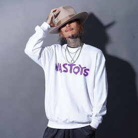NASTOYS ナストイズ / 「Brush Logo Crew Sweat / WHITE」クルーネックスウェット / MEN'S メンズ / トレーナー / クルーネック / プリント / 長袖 / カジュアル / アメカジ / ホワイト