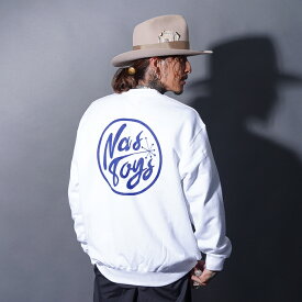 NASTOYS ナストイズ /「Circle Logo Crew Sweat / WHITE」クルーネックスウェット / MEN'S メンズ / トレーナー / クルーネック / プリント / 長袖 / カジュアル / アメカジ / ホワイト