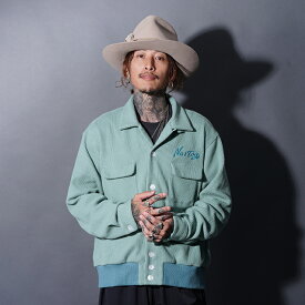 NASTOYS ナストイズ /「Ribbed Shirts / MINT」コーデュロイリブシャツ / MEN'S メンズ / 開襟 / 長袖 / コーデュロイ / ストレッチ / カジュアル / アメカジ / ホワイト