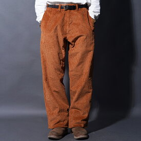 NASTOYS/ナストイズ「3.5W Corduroy Trousers / BROWN」コーデュロイトラウザース / NTP-250302 / MEN'S メンズ / セットアップ / ワイド / ストレート / コーデュロイ / 無地 / カジュアル / アメカジ