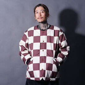 NASTOYS ナストイズ / 「Checker Liner Jacket / BROWN×IVORY」チェッカーライナージャケット /NTJ-250202 / MEN'S メンズ / ジャケット / アウター / インナーダウン / ライナージャケット / ライナー / 中綿素材 / チェッカー柄 / カジュアル / アメカジ