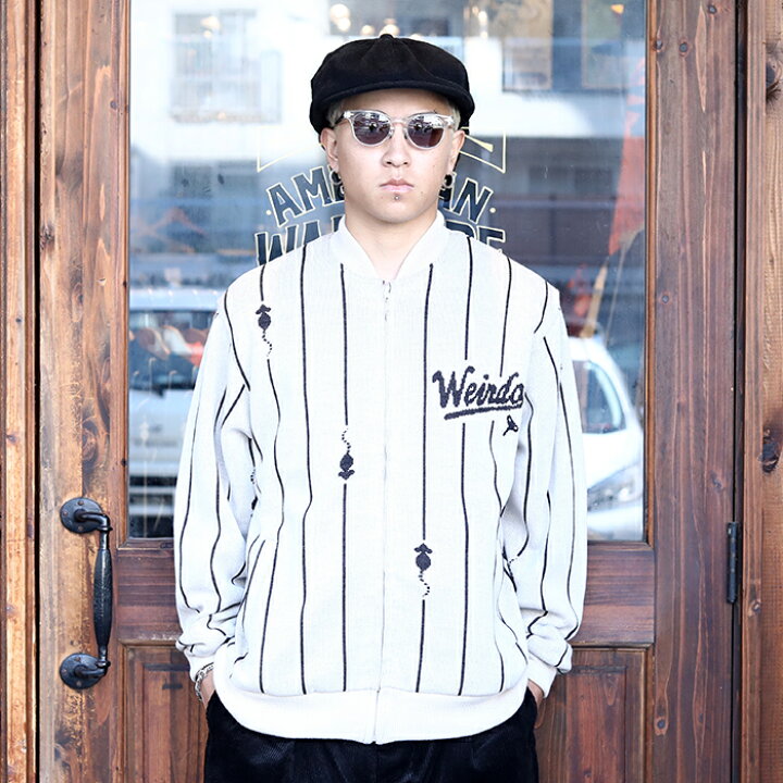 楽天市場】WEIRDO ウィアード / 「WIND UP - KNIT BLOUSON / IVORY 