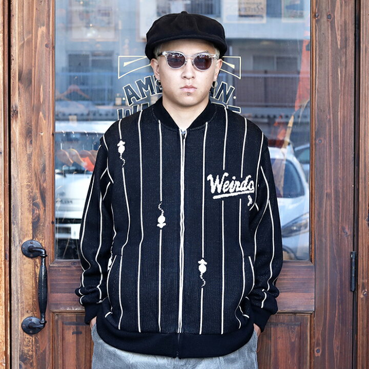 楽天市場】WEIRDO ウィアード / 「WIND UP - KNIT BLOUSON / BLACK 