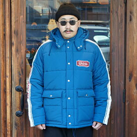 WEIRDO ウィアード / 「FLAME - RACING JACKET / BLUE」レーシングジャケット / WRD-24-AW-02 / MEN'S メンズ / ブルゾン / ジャケット / アウター / 中綿素材 / 秋冬 / ナイロン / 長袖 / カジュアル / アメカジ