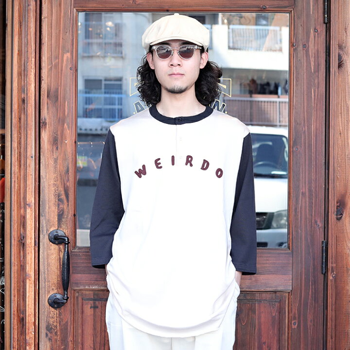 楽天市場】WEIRDO ウィアード / 「WEIRDO - BASEBALL HENRY T-SHIRTS 
