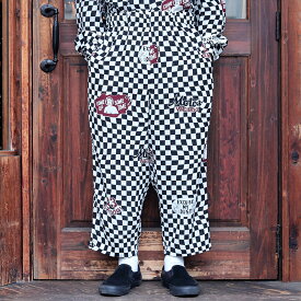 WEIRDO ウィアード / 「23SKIDOO! - EASY PANTS / CHECKER」チェッカー柄イージーパンツ / WRD-24-SS-12 / MEN'S メンズ / ワイドパンツ / パンツ / イージーパンツ / チェッカー柄 / 総柄 / コーデュロイ / カジュアル / アメカジ