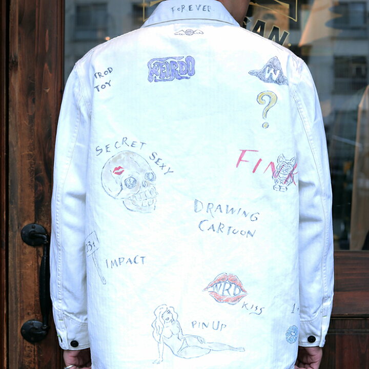 楽天市場】WEIRDO ウィアード「DRAWING CARTOON - COVERALL JACKET 