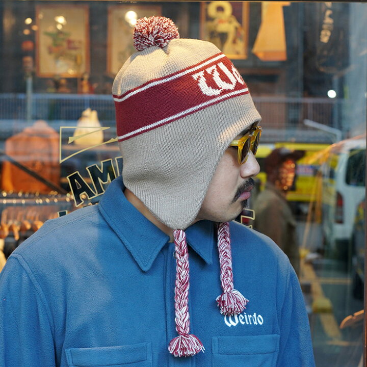 【Raucohouse】Braided knit earflap cap