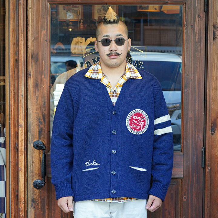 楽天市場】WEIRDO ウィアード / 「CHARLIE - CARDIGAN / NAVY 