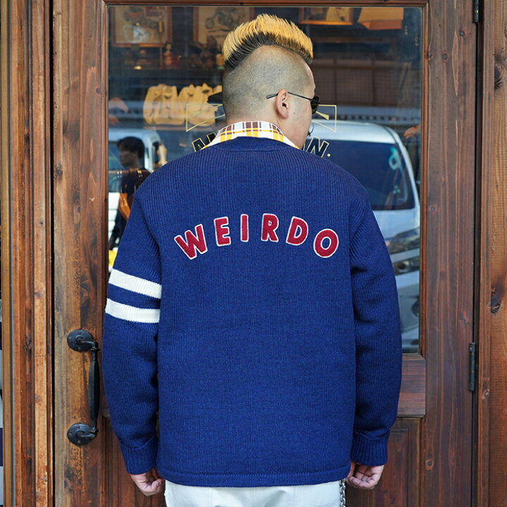 楽天市場】WEIRDO ウィアード / 「CHARLIE - CARDIGAN / NAVY 