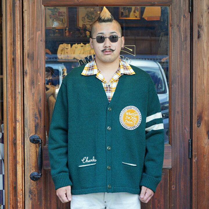 楽天市場】WEIRDO ウィアード / 「CHARLIE - CARDIGAN / GREEN  