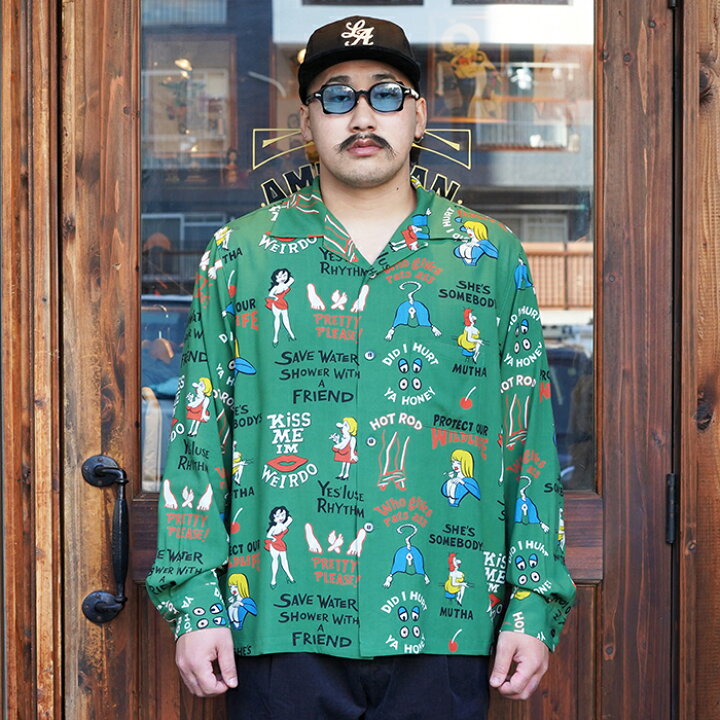 楽天市場】WEIRDO ウィアード / 「SEXY? - L/S SHIRTS / GREEN 