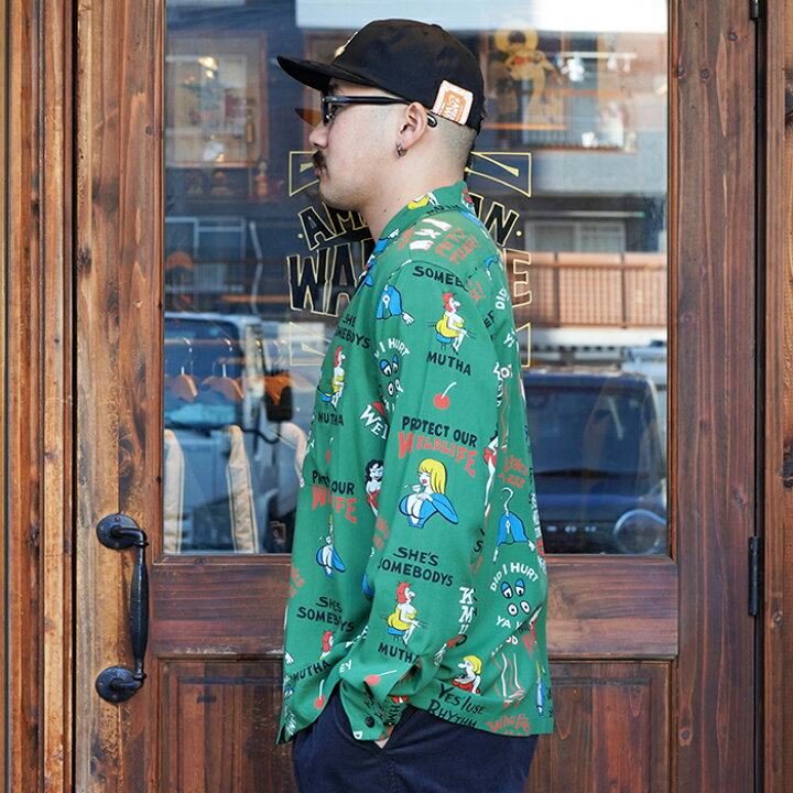 楽天市場】WEIRDO ウィアード / 「SEXY? - L/S SHIRTS / GREEN 