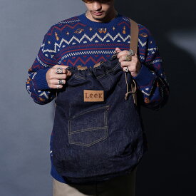 WEIRDO ウィアード /「LOOK INVADING - DENIM SHOULDER BAG / INDIGO」デニムショルダーバッグ / WRD53G06 / 鞄 / 旅行用 / ジム用 / 小物 / アクセサリー