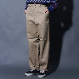 WEIRDO ウィアード / 「WIND UP - PANTS / BEIGE」チノパンツ MEN'S メンズ ワークパンツ パンツ チノパン 無地 カジュアル アメカジ ワイドシルエット