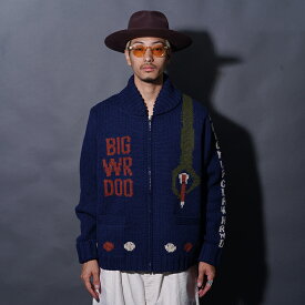 WEIRDO ウィアード / 「BIG WRDOO - COWICHAN / NAVY」カウチン / WRD5304 / MEN'S メンズ / セーター / ニット / 長袖 / カジュアル / アメカジ