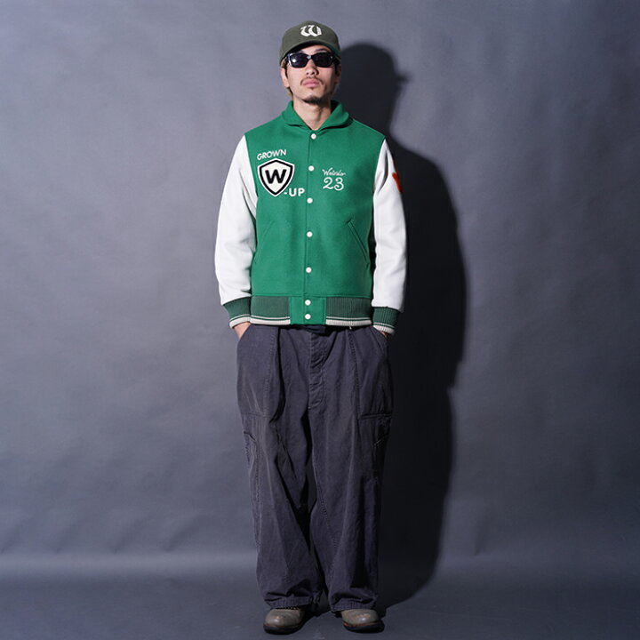 楽天市場】WEIRDO ウィアード /「Weirdo - STADIUM JACKET / GREEN 