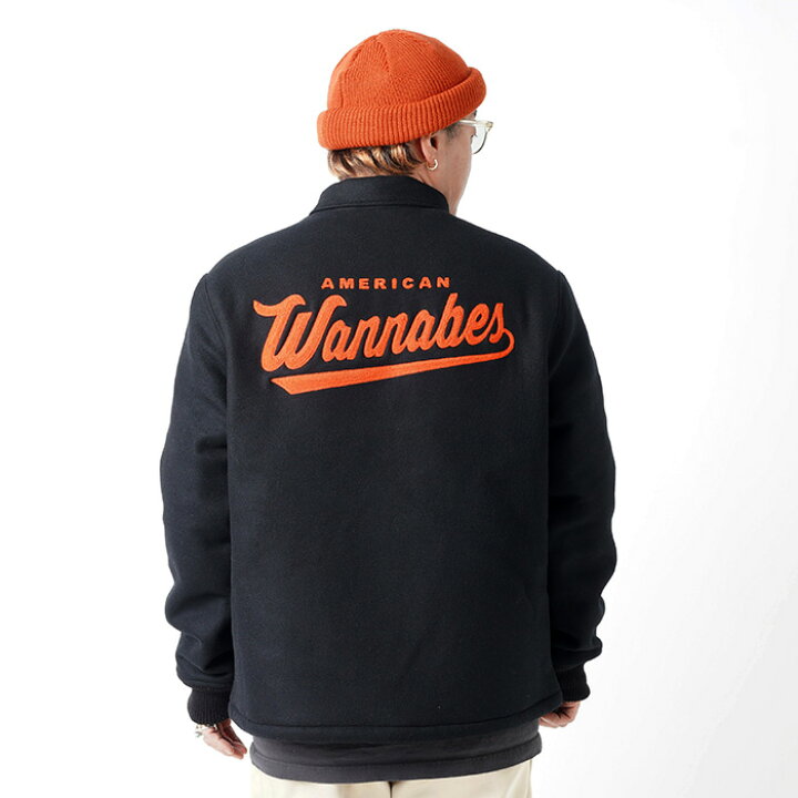 楽天市場】AMERICAN WANNABE アメリカンワナビー「AWS STADIUM JACKET 