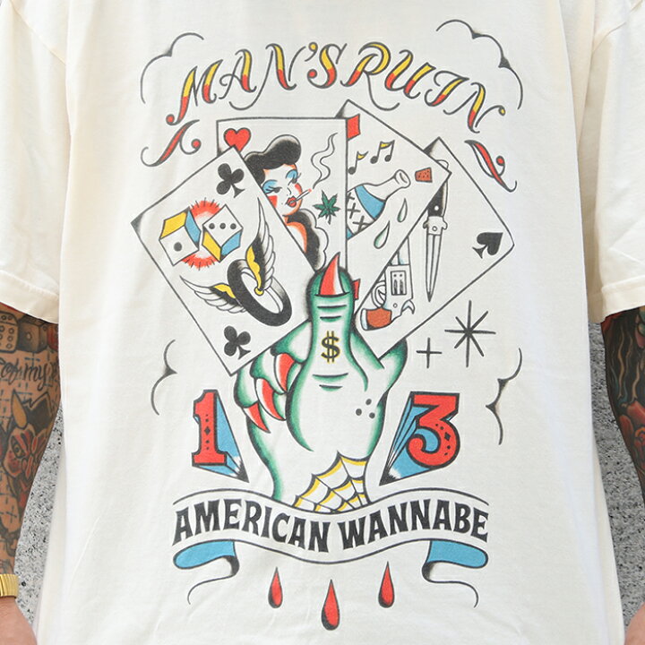 楽天市場】【限定】AMERICAN WANNABE アメリカンワナビー / 「MAN