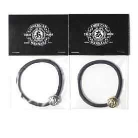 BLACK BOOTS × AMERICAN WANNABE /「 "CIRCLE TRADE MARK” HAIR BAND」 トレードマークヘアゴム / ヘアゴム / ブレスレット / トレードマーク / ロゴ / ボタン / アクセサリー / 小物