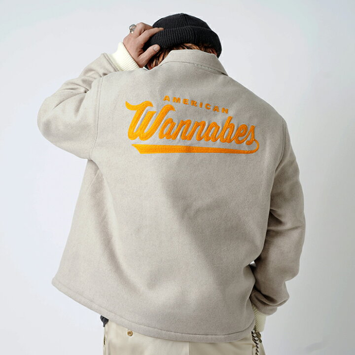 楽天市場】AMERICAN WANNABE アメリカンワナビー「AWS STADIUM JACKET 