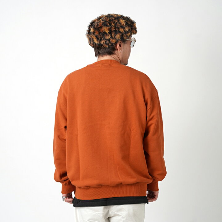 楽天市場】Schott × AMERICAN WANNABE「×AW CREW SWEAT/ ORANGE  
