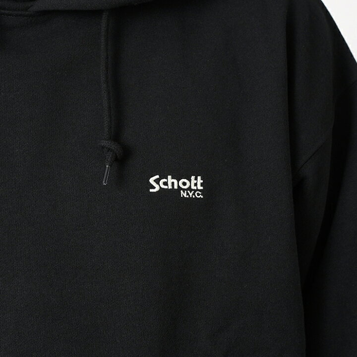 楽天市場】Schott × AMERICAN WANNABE「×AW HOODED SWEAT/ BLACK 