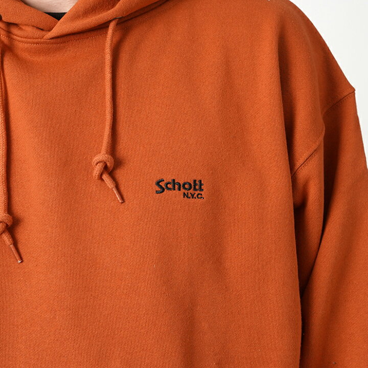 楽天市場】Schott × AMERICAN WANNABE「×AW HOODED SWEAT/ ORANGE  