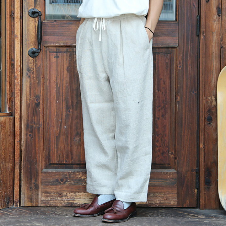 楽天市場】NORTH NO NAME ノースノーネーム / 「LINEN PANTS / BEIGE  