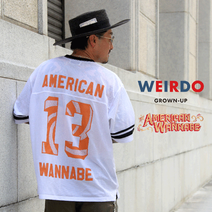 【WEIRDO × AMERICAN WANNABE】FOOTBALL Tシャツ WEIRDO × AMERICAN WANNABE フットボールTシャツ 楽天市場