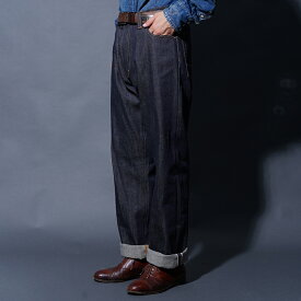 OLD CROW オールドクロー「OLD RODDER - DENIM / INDIGO」デニムパンツ MEN'S メンズ ワークパンツ パンツ デニム 無地 カジュアル アメカジ ワイドシルエット