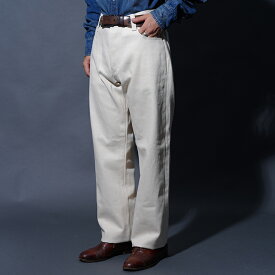 OLD CROW オールドクロー「OLD RODDER - DENIM / IVORY」デニムパンツ MEN'S メンズ ワークパンツ パンツ デニム 無地 カジュアル アメカジ ワイドシルエット