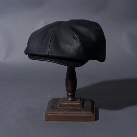 OLD CROW オールドクロー「MOTORCYCLE CASQUETTE / BLACK」キャスケット 牛革 MEN'S メンズ 帽子 小物 アクセサリー