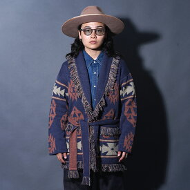 BY GLAD HAND バイグラッドハンド /「SPIRITS HEART - CARDIGAN / INDIGO」ニットガウンカーディガン MEN'S メンズ アウター ジャケット 長袖
