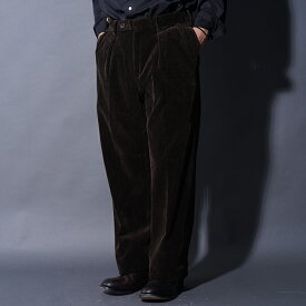 BY GLAD HAND バイグラッドハンド /「GLADWELL - STOMP FIT TROUSERS / BROWN」コットンレーヨンコーデュロイトラウザース MEN'S メンズ ボトムス フルレングス ワンウォッシュ
