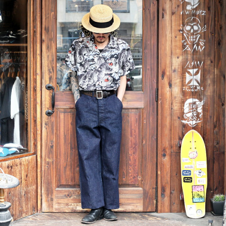 楽天市場】BLACK SIGN ブラックサイン / 「15oz Denim Marine Trousers 