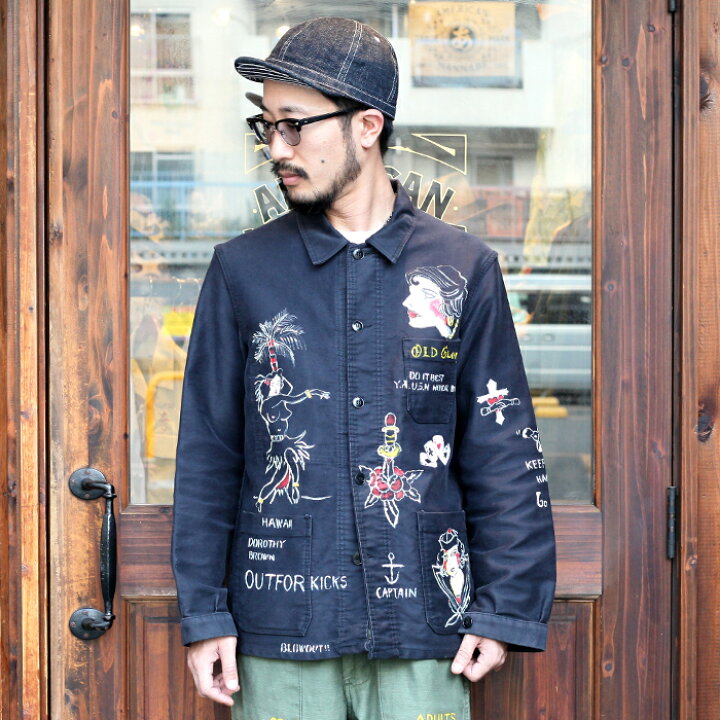 楽天市場 American Wannabe Blowout アメリカンワナビー ブロウアウト Hand Paint Coverall ハンドペイントカバーオール Men S メンズ 一点物 カスタム 長袖 古着 ヴィンテージ ミリタリー カジュアル アメカジ 限定 別注 American Wannabe
