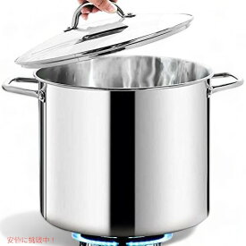 【最大2,000円クーポン4月27日9:59まで】T-fal Specialty Total Nonstick Dishwasher Safe Stockpot, 12-Quart, Black　食器洗い機可　鍋 アメリカーナがお届け!