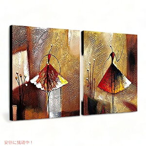 �y�X�[�p�[SALE �ő�2000�~OFF�N�[�|�� 6/11 1:59�܂ŁzWieco Art - Ballet Dancers 2 Piece Modern Decorative artwork 100% Hand Painted Contemporary Abstract Oil paintings on Canvas Wall Art Ready to Hang �A�����J�[�i�����͂�!
