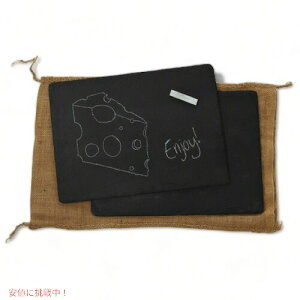 Slate Cheese Boards with Soapstone Chalk_Black /�X���[�g �`�[�Y�{�[�h _���@(�`���[�N�t)