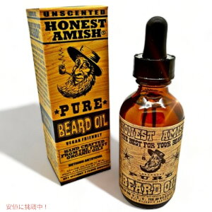 Honest Amish PURE Beard Oil Fragrance Free 2oz/オネストアーミッシュ ピュア 無香料ビアードオイル