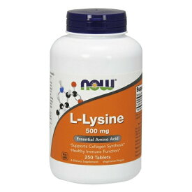 Now L-Lysine 500 mg 250 tablets L-リジン 500mg 250タブレット