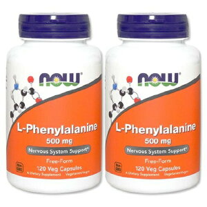 �y�ő�2000�~OFF 4/10��1:59�܂ŁzNow L-Phenyllanine 500mg 120cap 2set �i�E L-�t�F�j���A���j�� 500mg 120�J�v�Z�� ��{�Z�b�g