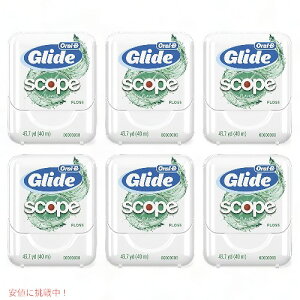 [6Zbg] Glide Oral-B Dental Floss, Scope Flavor, 40m (Pack of 6) / OCh I[B f^tX XR[vt[o[ 40m x 6